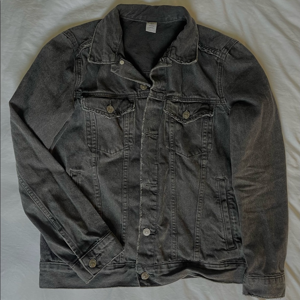 H&M black jean jacket